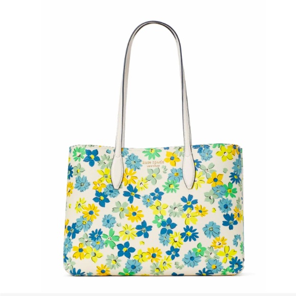 NWT Kate Spade All day Floral Medley Latge Tote with wristlet and dust bag - Picture 12 of 13